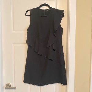 Zara asymmetric Ruffled dress